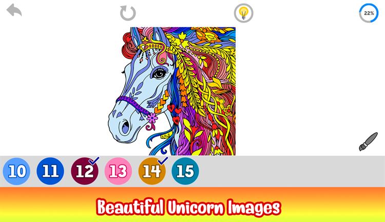 【图】Unicorn Paint by Number – Fantasy Glitter Coloring(截图3)