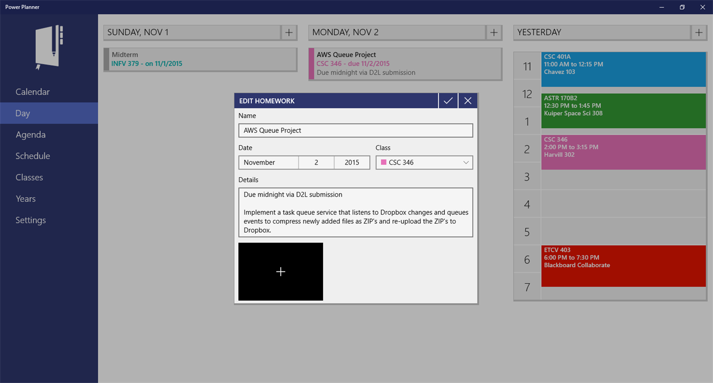 #7. Power Planner (Windows) By: BareBones Dev