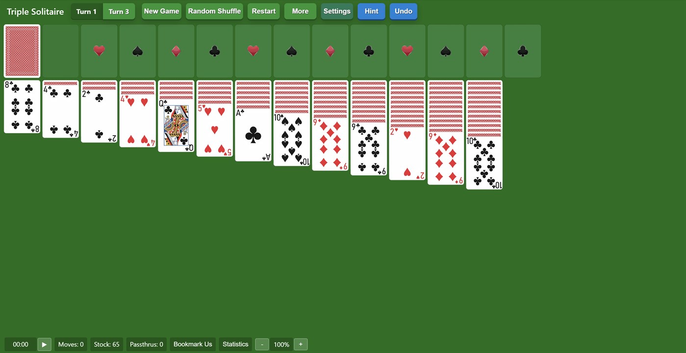 #1. Triple Solitaire Solitairex (Windows) 由: Solitairen