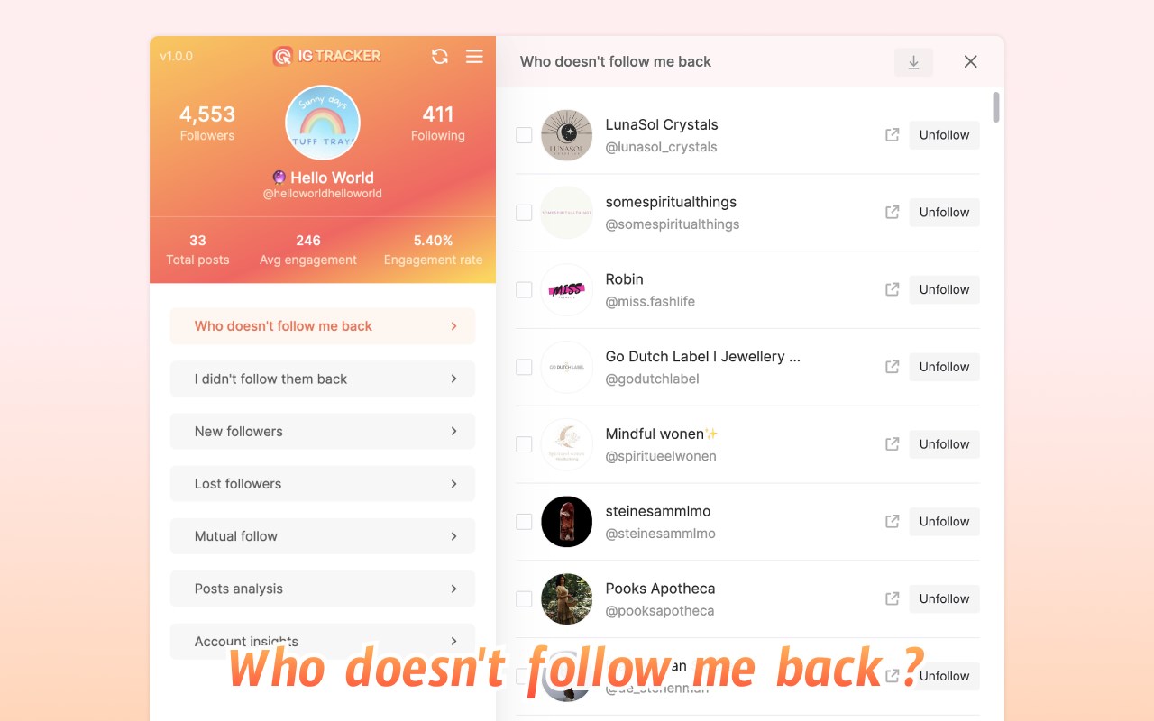 IG Tracker: Track Instagram followers & posts