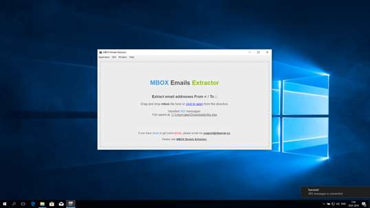MBOX Emails Extractor screenshot 1