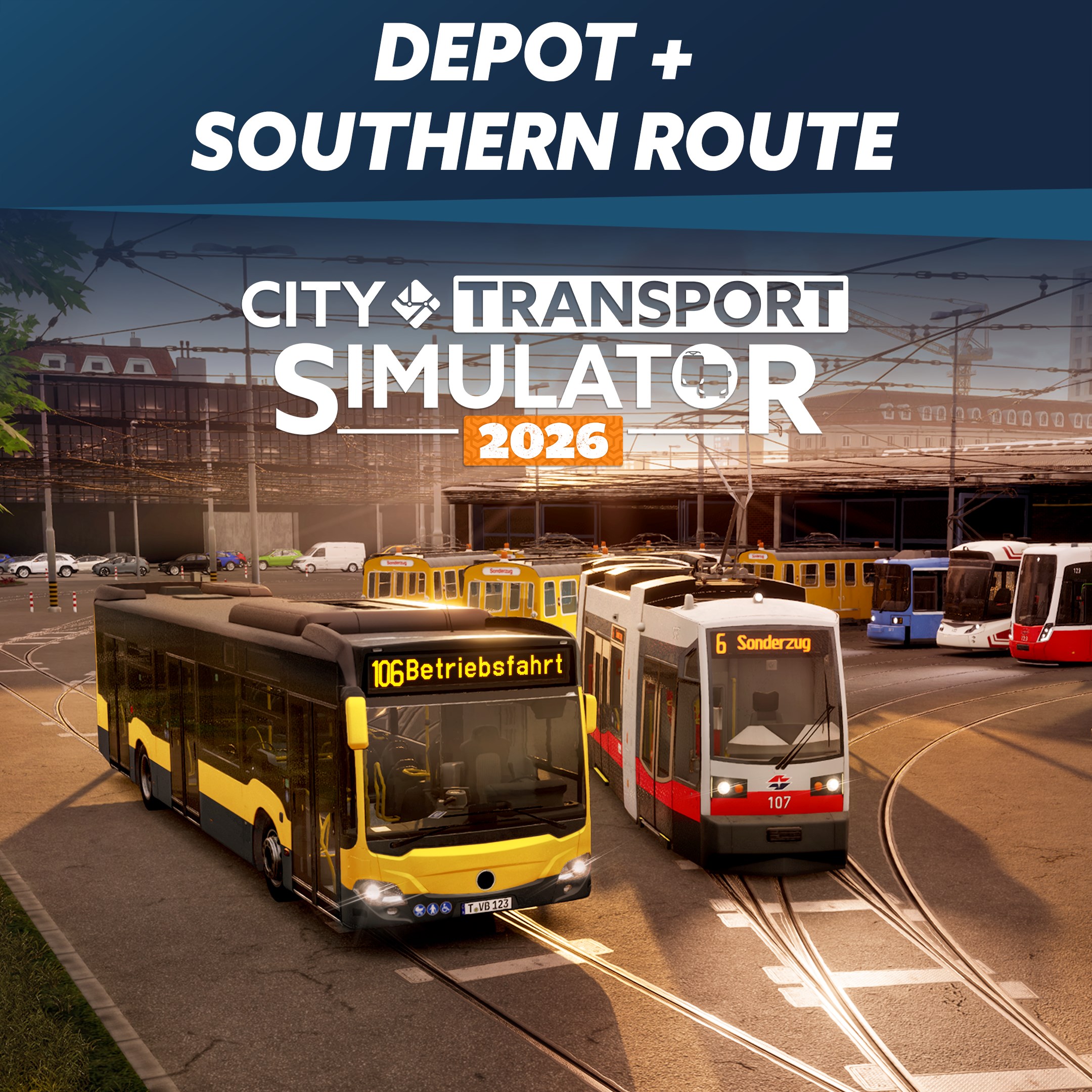 CTS 2026 - Map DLC: Bus + Tram Depot & South-Route - City Transport Simulator Bus & Tram