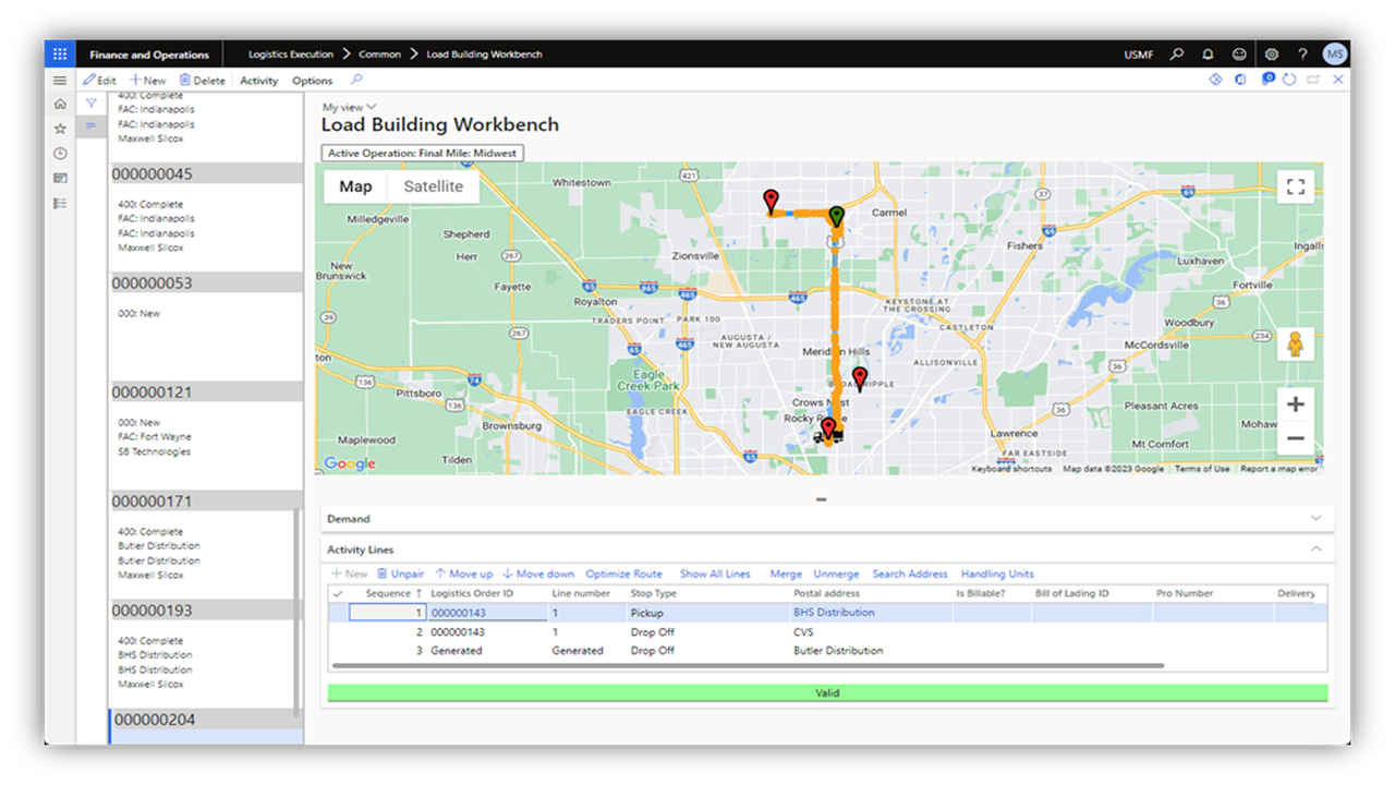 Snapshot 2 of Avanade Supply Chain Cloud - Transport