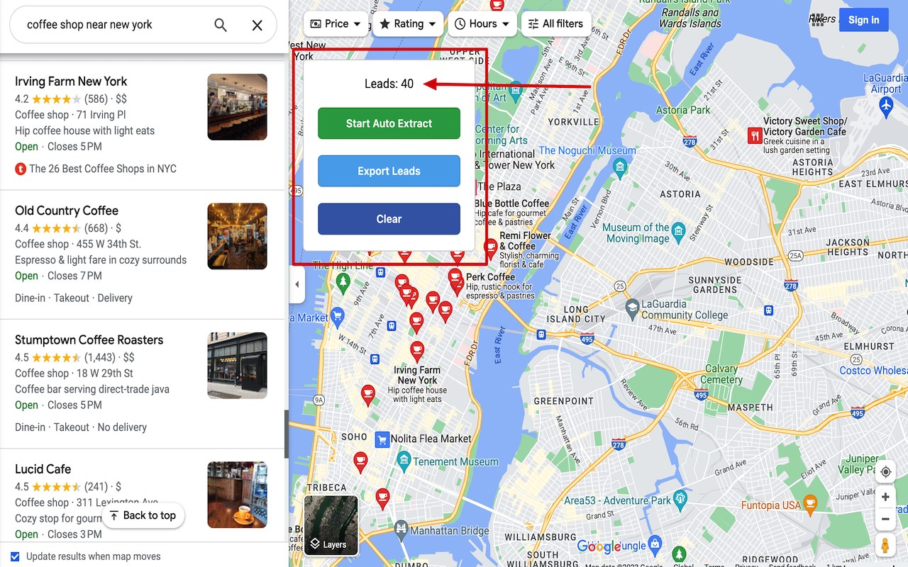Scraper for Google Maps™