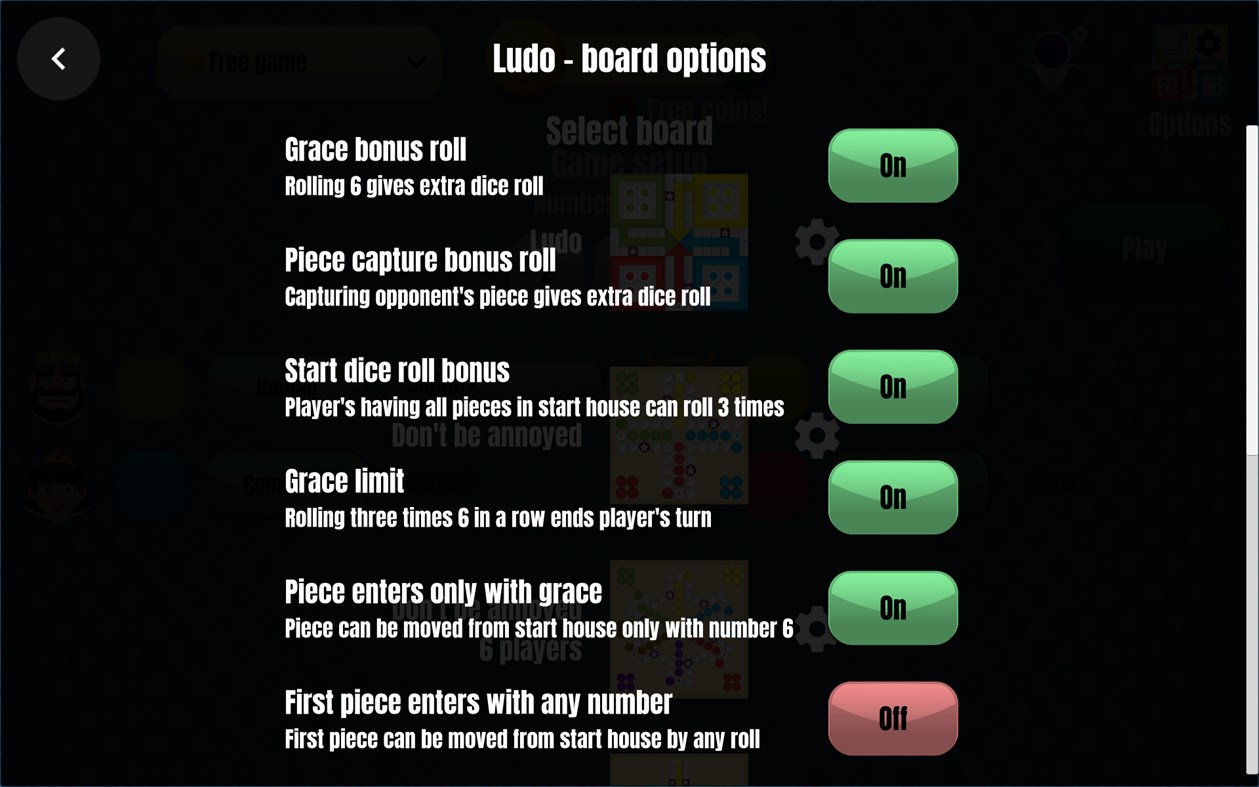 #7. Ludo Pachisi Dice Game (Windows) By: Azodus