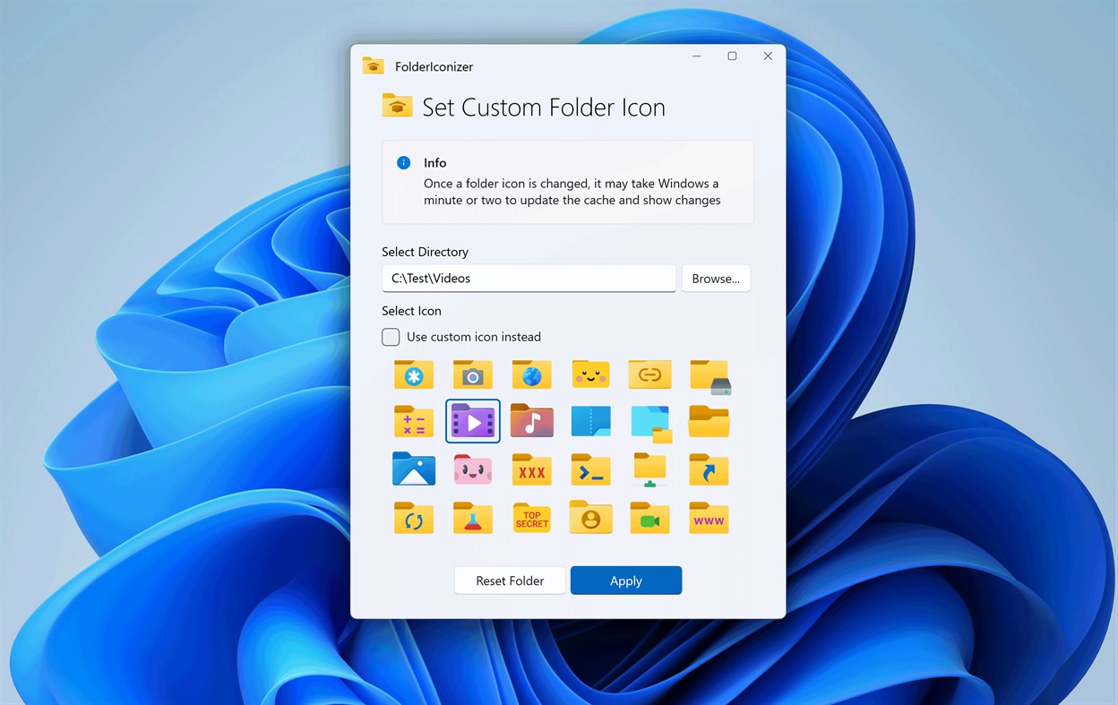 #1. Custom Folder Icon Changer (Windows) 作者: EvlarSoft LLC