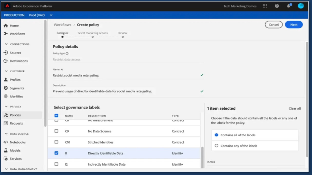 Snapshot 5 of Adobe Real-Time Customer Data Platform
