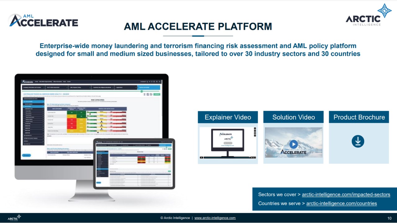 Snapshot 3 of AML Accelerate Platform