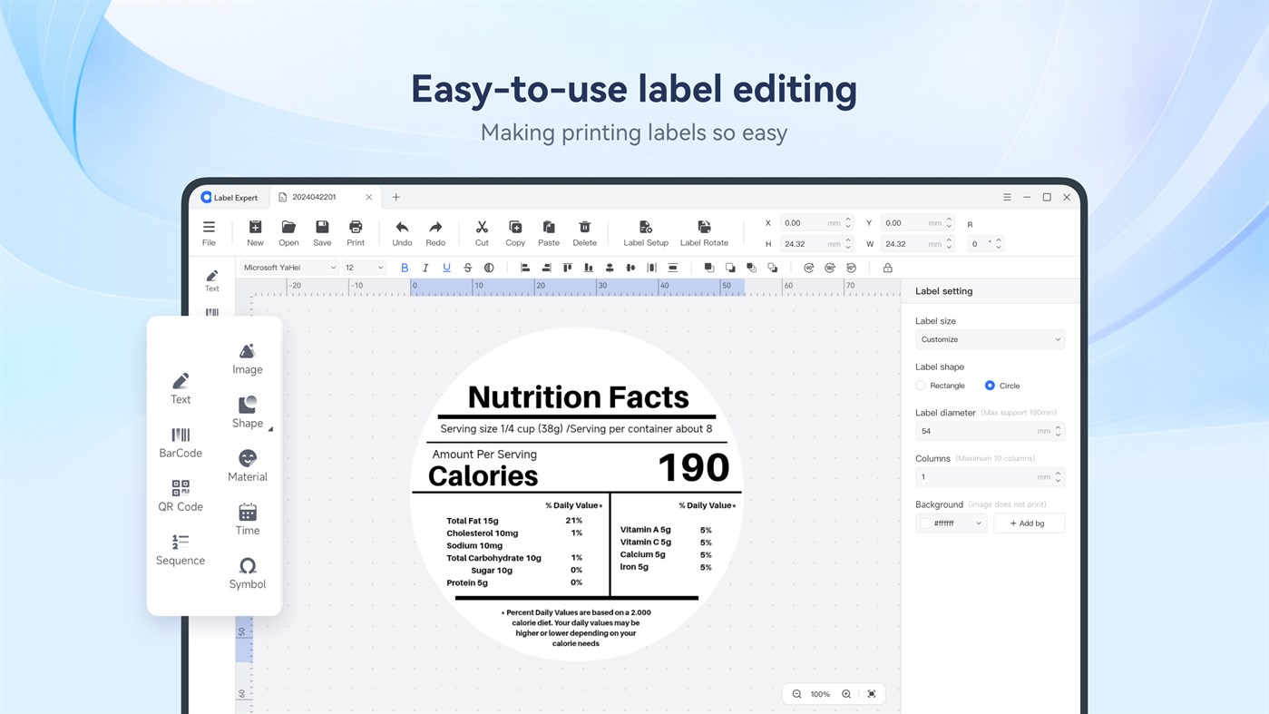#1. Label Expert (Windows) Podle: AiYin