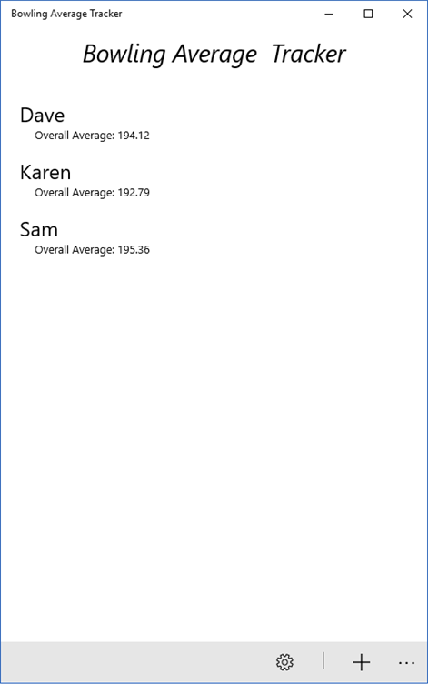 Bowling Average Tracker Screenshots 1