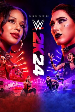 Cover poster for WWE 2K24 Deluxe Edition