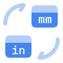 Convert mm to Inches icon