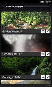 Waterfalls Wallpaper screenshot 1