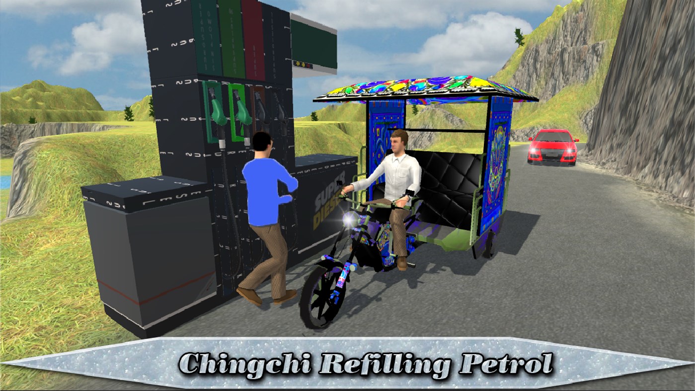#3. Real Tuk Tuk Rickshaw Driver 2017 : Chingchi Rickshaw Game (Windows) 由: Big Bytes Games