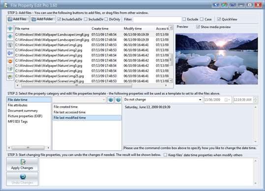 File Property Edit screenshot 1