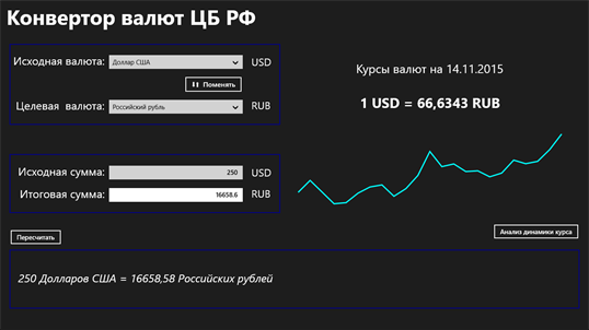 Конвертор валют ЦБ РФ screenshot 1