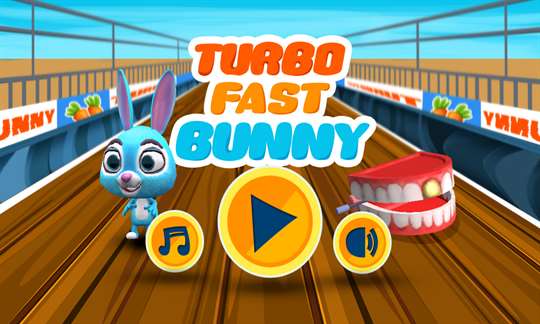 Turbo Fast Bunny Fun Run Game screenshot 1