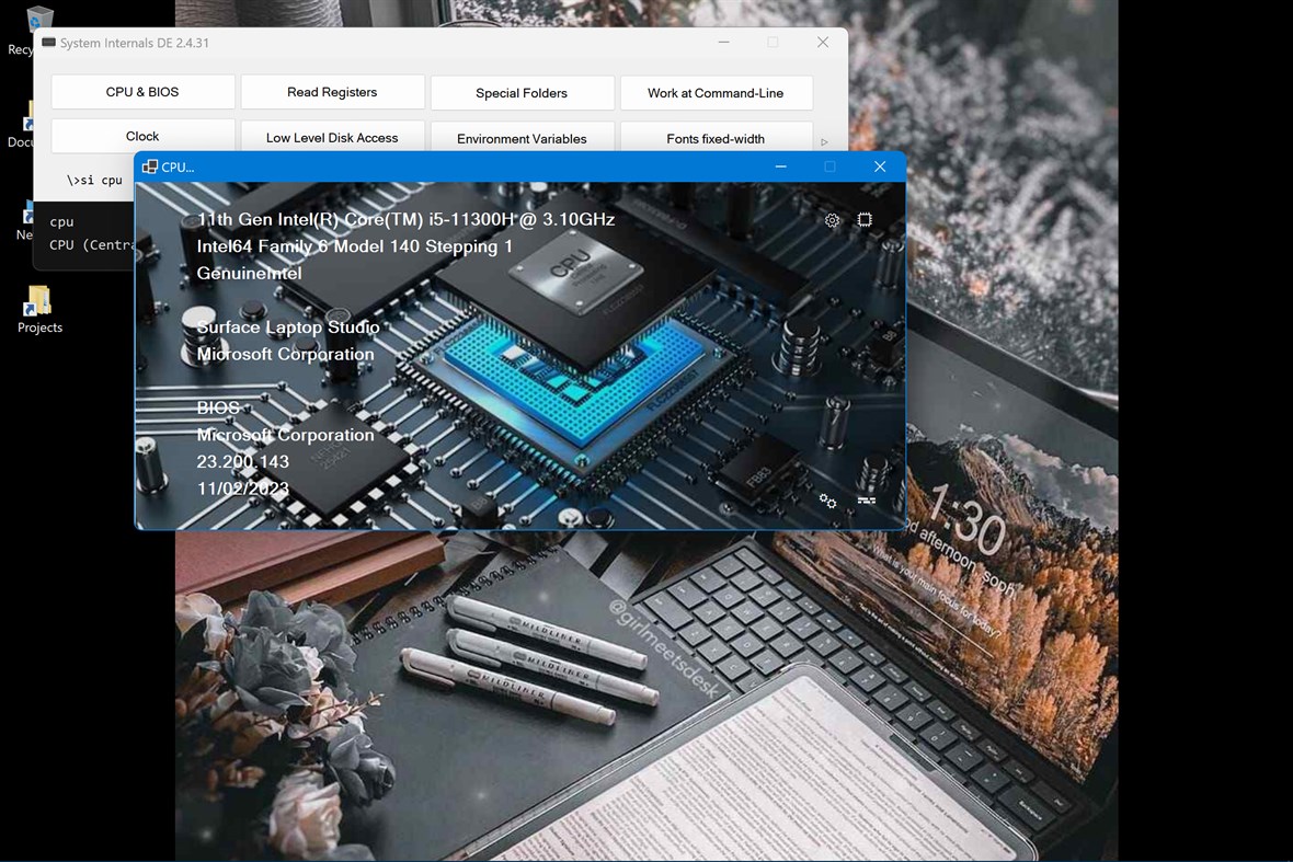 #2. System Internals (developer edition) (Windows) By: Million