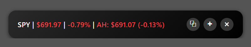 Market Ticker screenshot