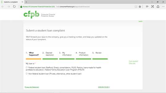 Consumer Complaint Database screenshot 6