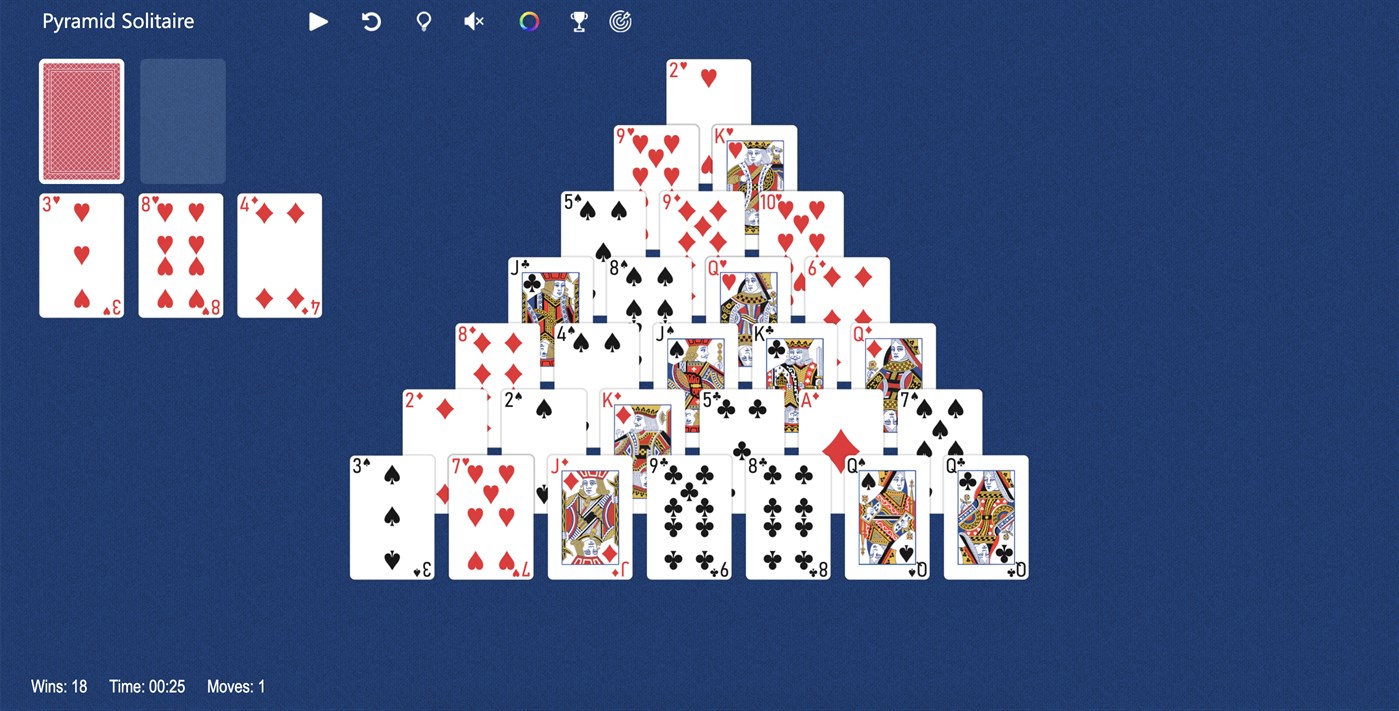 #2. Pyramid Solitaire Solitairee (Windows) 由: Solitairen