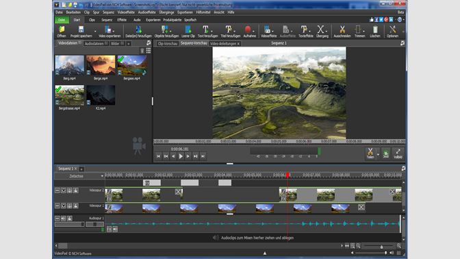 nch software videopad editor