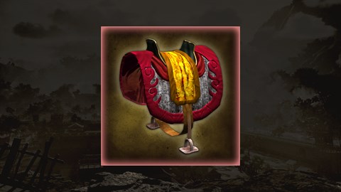 Retro-Style Red Hare Saddle