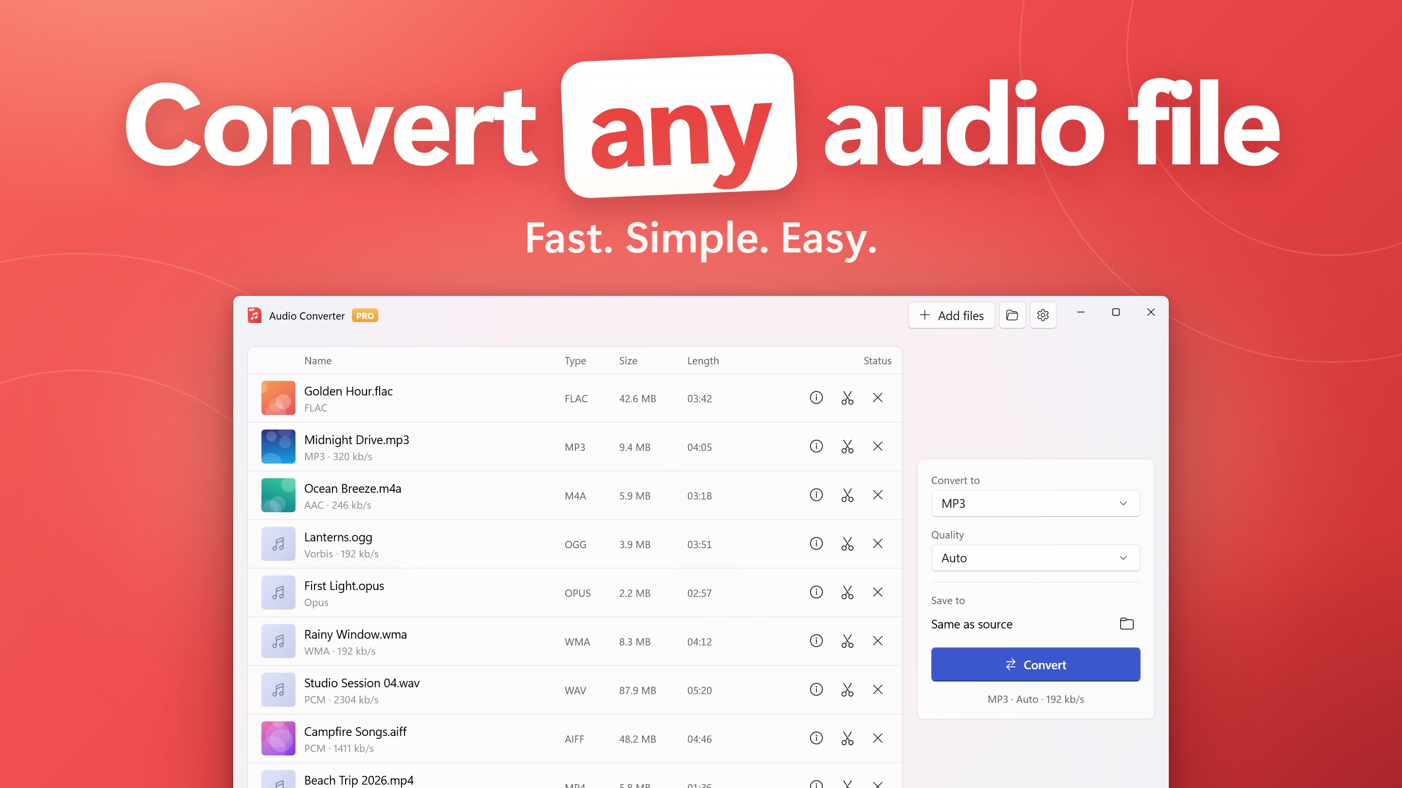 Audio Converter - Any Audio Converter screenshot