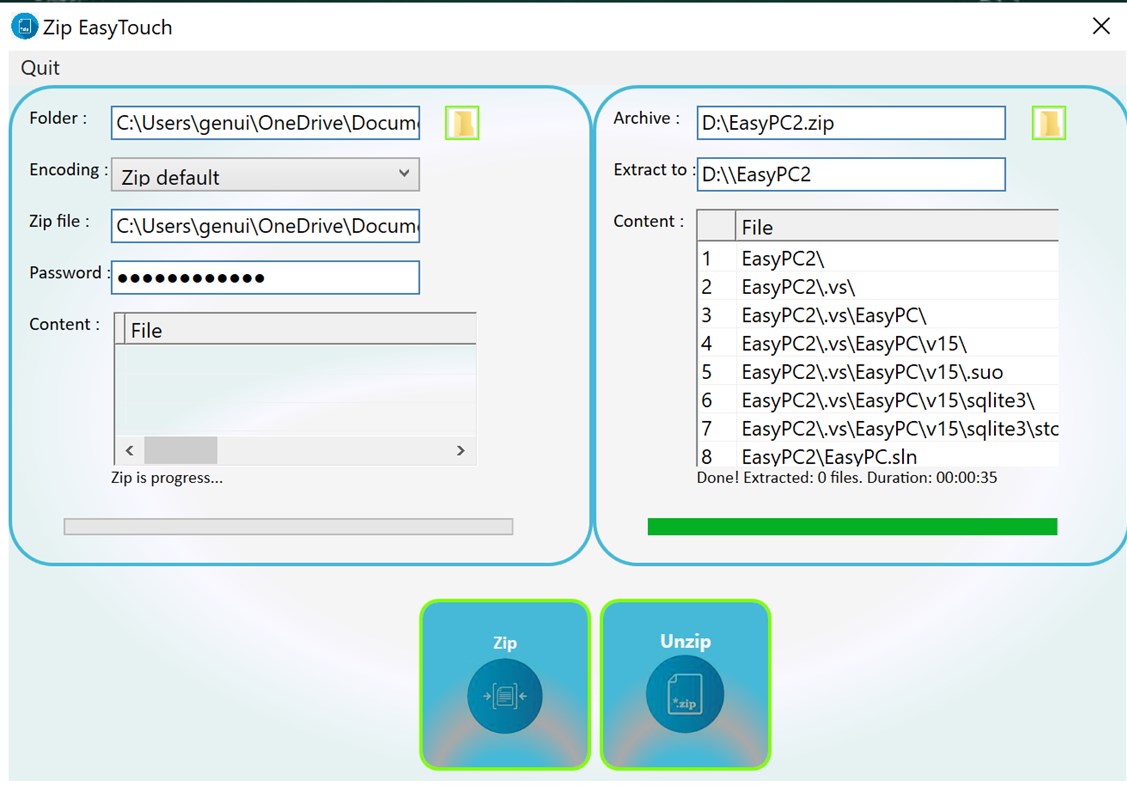 #5. Zip EasyTouch (Windows) By: GenuiSoft IT
