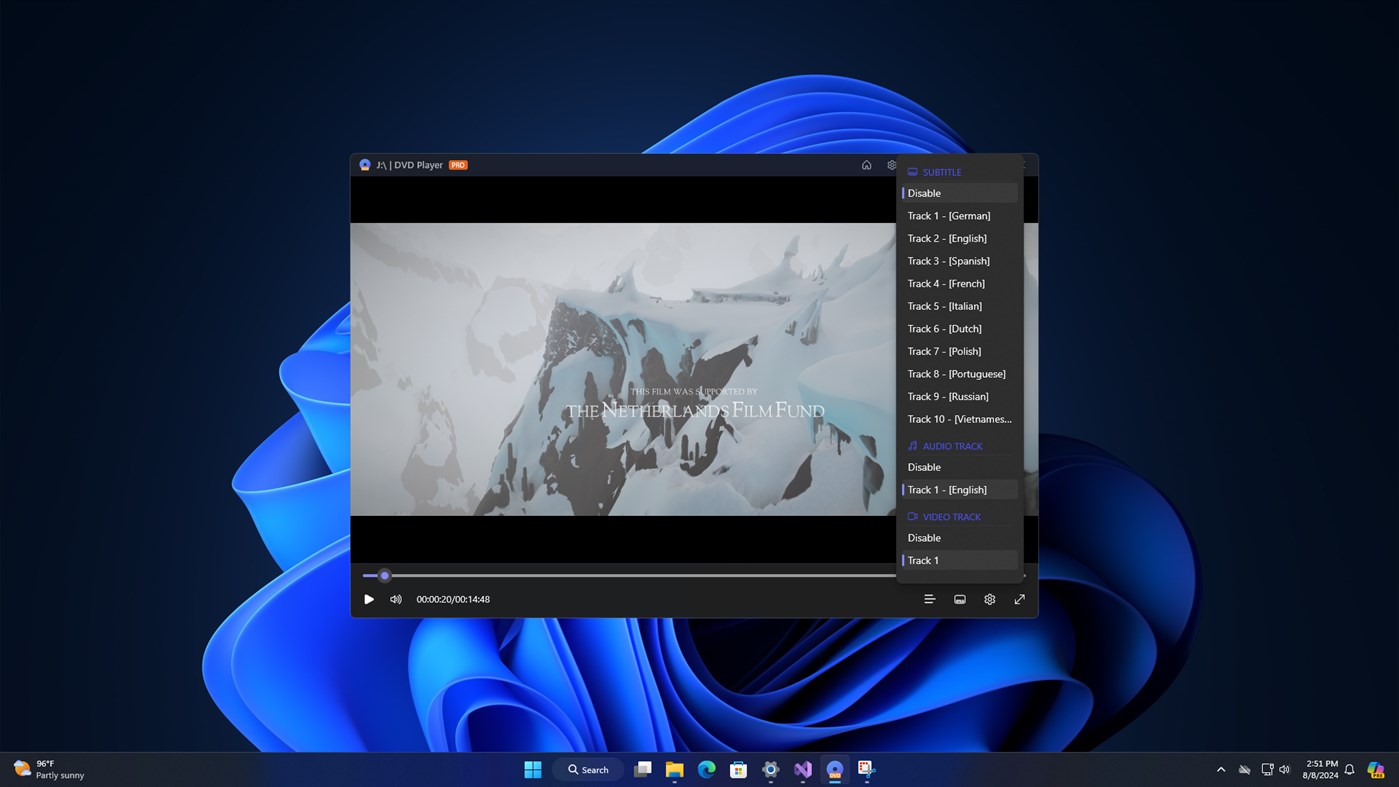 #5. DVD Player - Play DVD (Windows) By: 3AM Apps