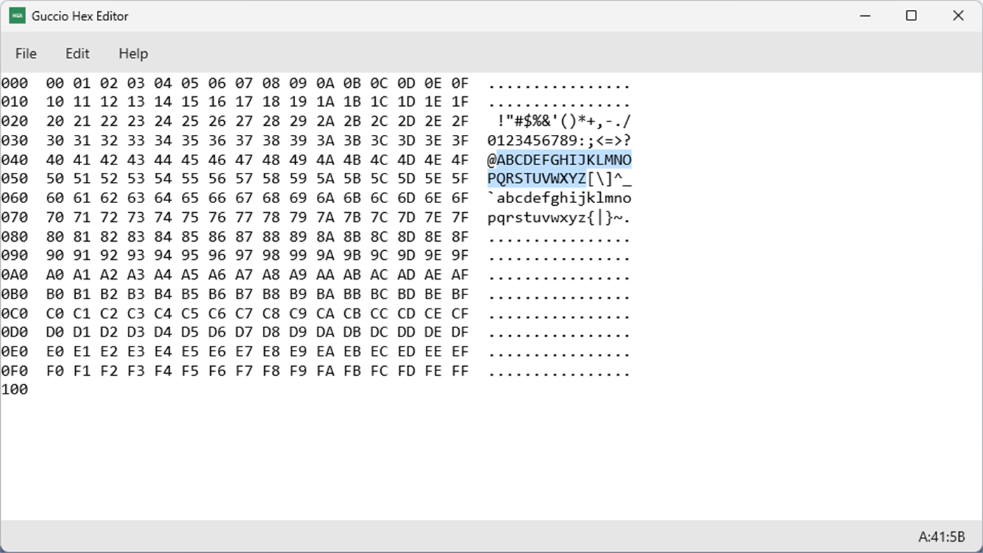 #2. Guccio Hex Editor (Windows) Oleh: Guccio Software