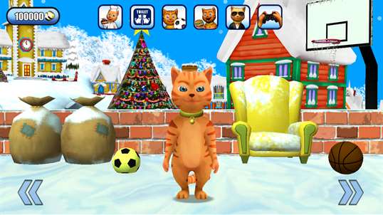 Talking Cat Leo Frozen Ice Fun screenshot 1