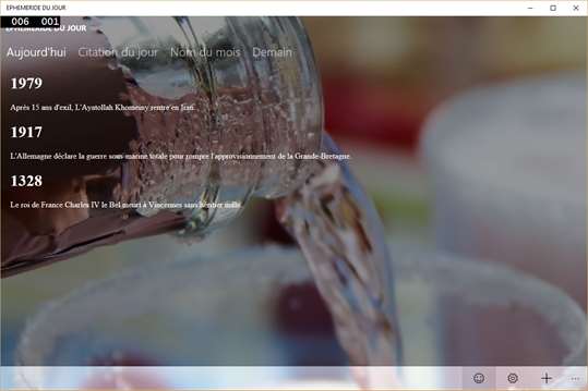 EPHEMERIDE DU JOUR screenshot 1