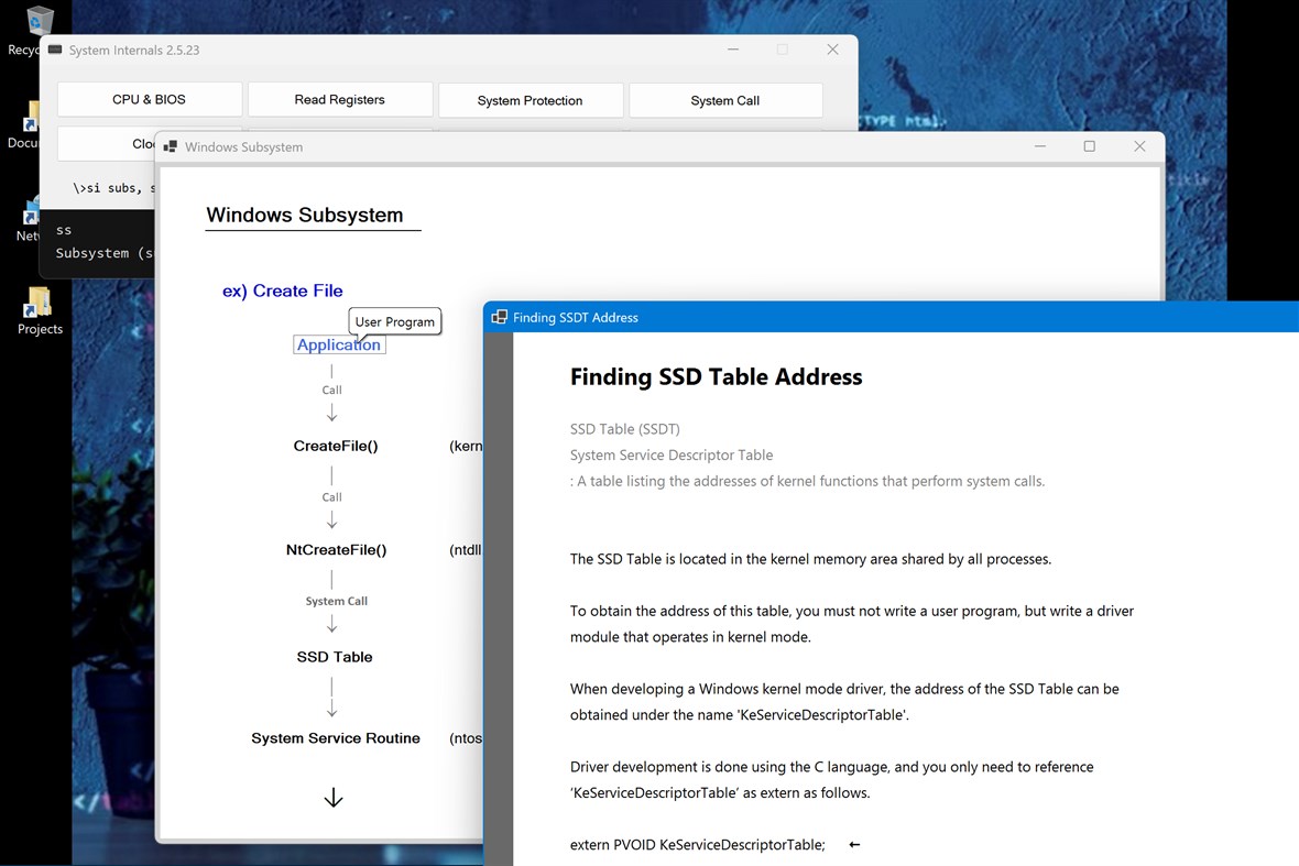 #8. System Internals (exploring & studying) (Windows) 게시자: Million