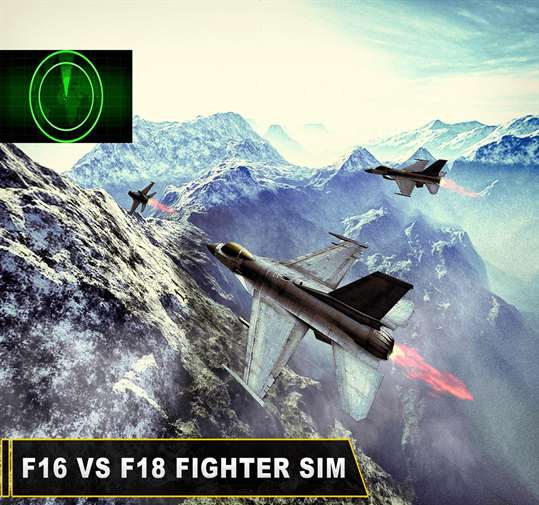 F18vF16 Fighter Jet Simulator screenshot 2