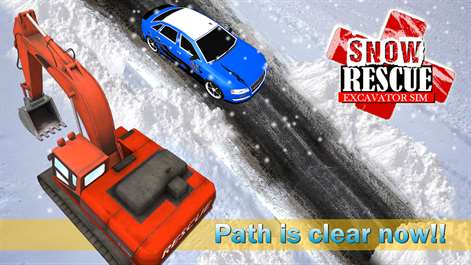 Snow Rescue Excavator 3D - Crane Driving Simulator Screenshots 1
