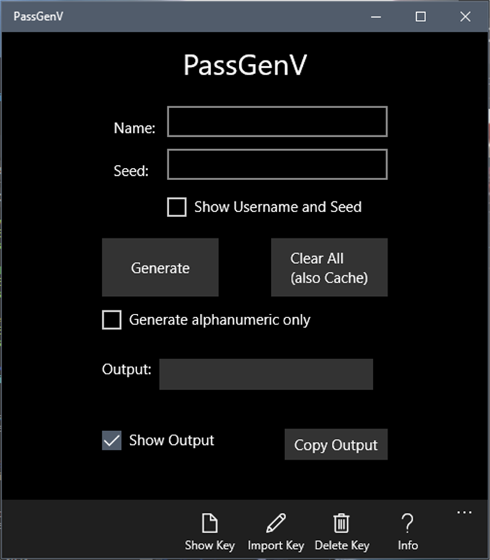 #2. PassGenV (Windows) 由: Vincenz Eigebrecht