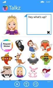 Talkz Talking Stickers Free Text Emoji Emoticons screenshot 3