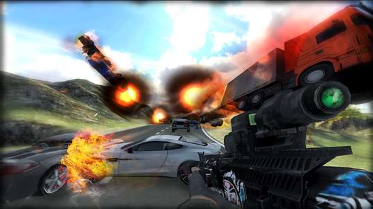 Traffic Ops 3D Shooter - Sniper car destruction screenshot 3