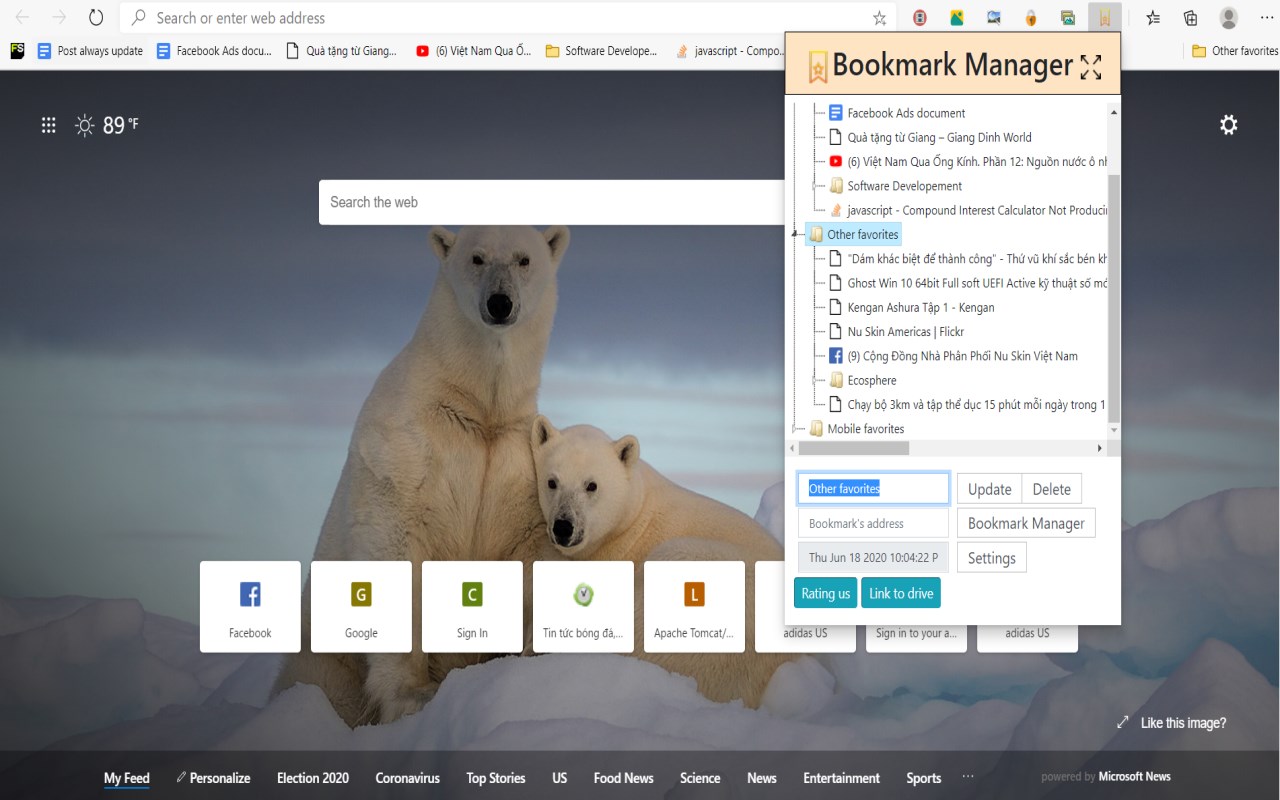 Bookmark managers