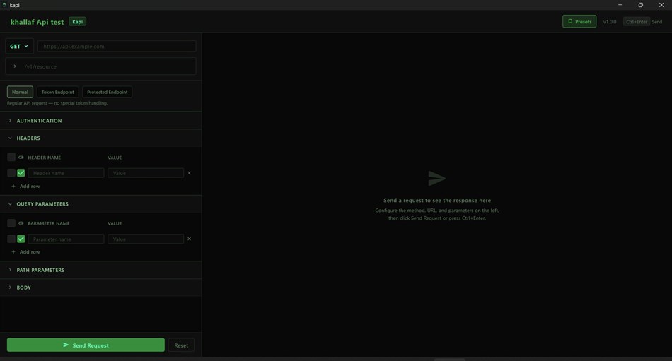 Khallaf API Tester (Windows) By: a1systems
