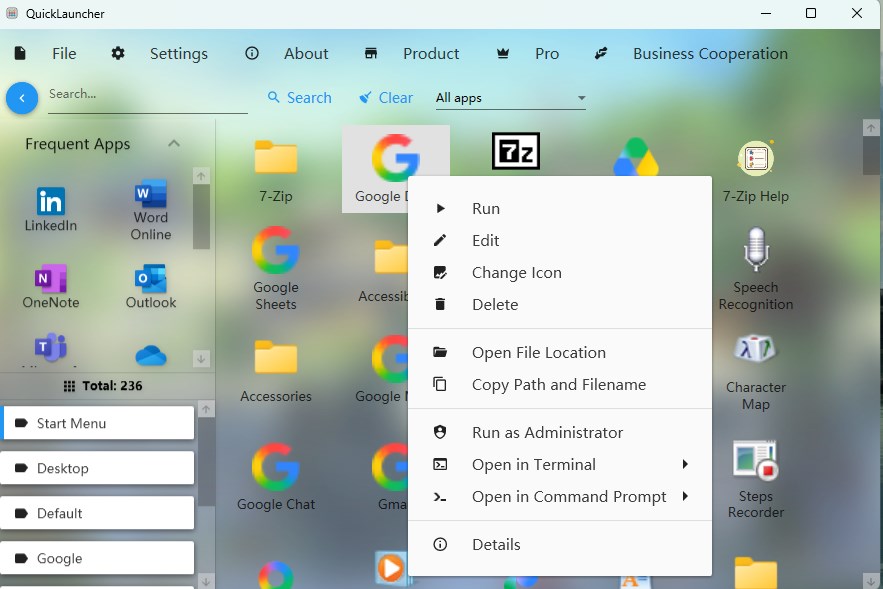 Quick App Launcher screenshot