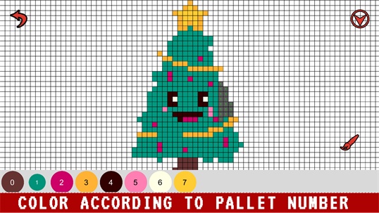 Christmas Sandbox Number Coloring- Color By Number screenshot 1