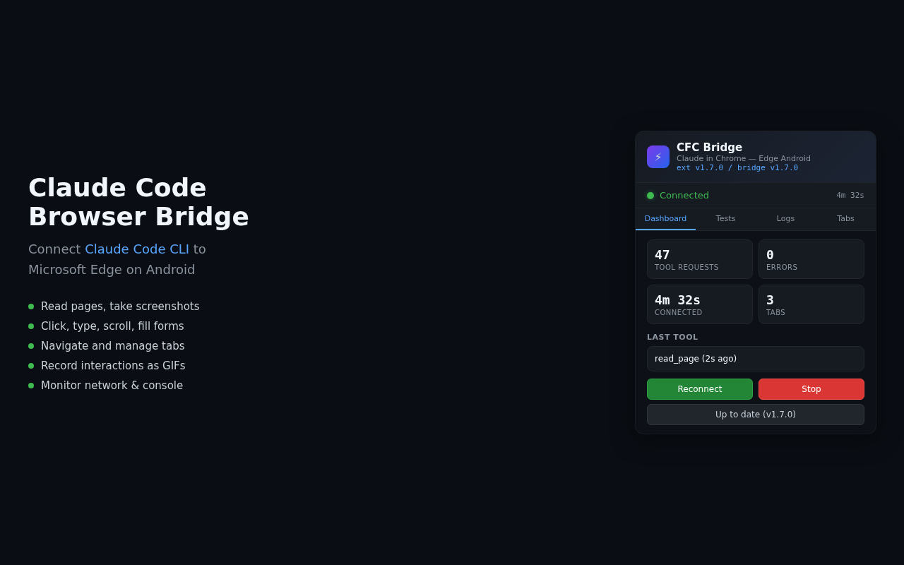 Claude Code Browser Bridge