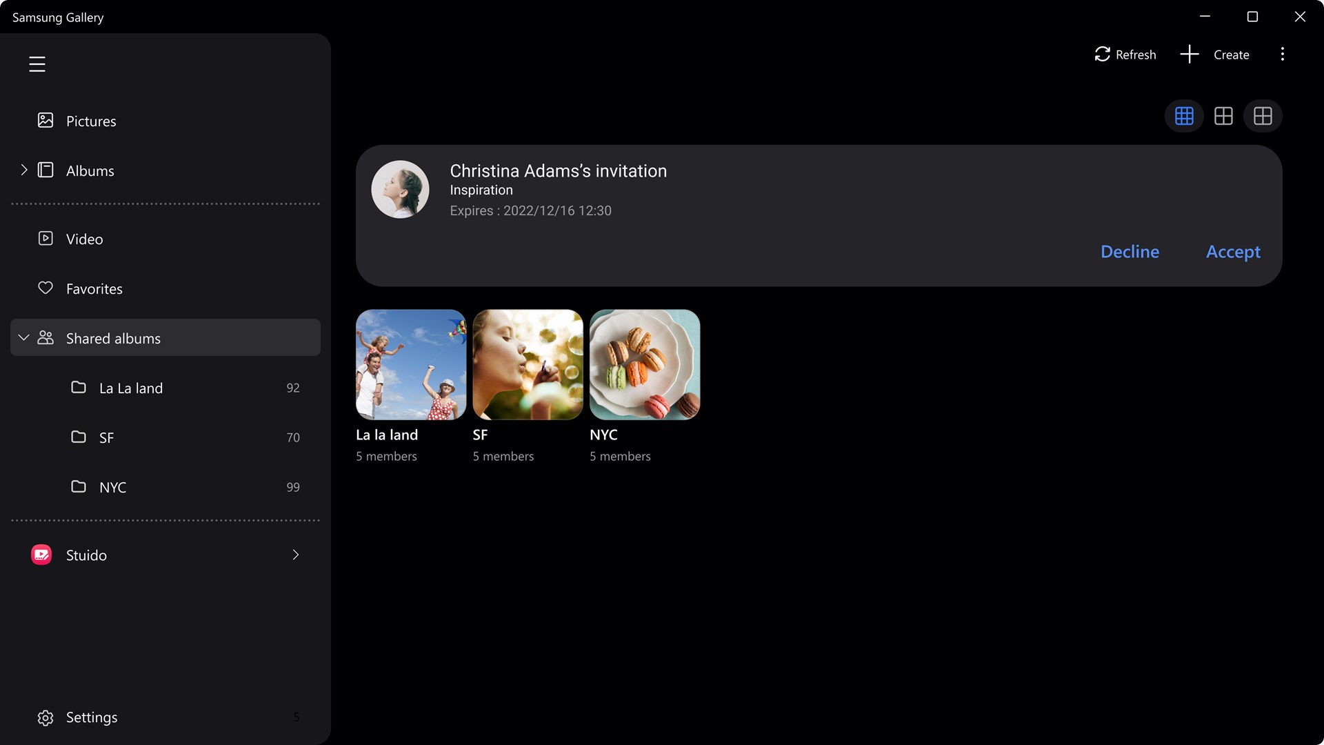 Samsung Gallery screenshot