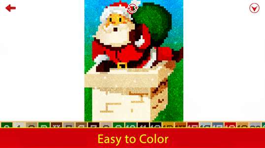 Christmas Glitter Color by Number - Pixel Art screenshot 3