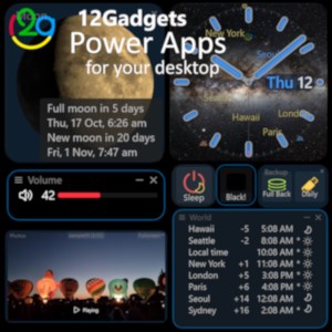 12Gadgets - tools for your desktop