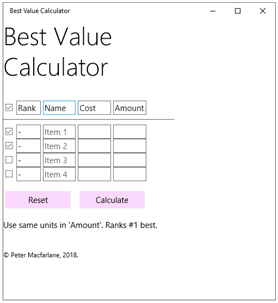 Best Value Calculator screenshot 1