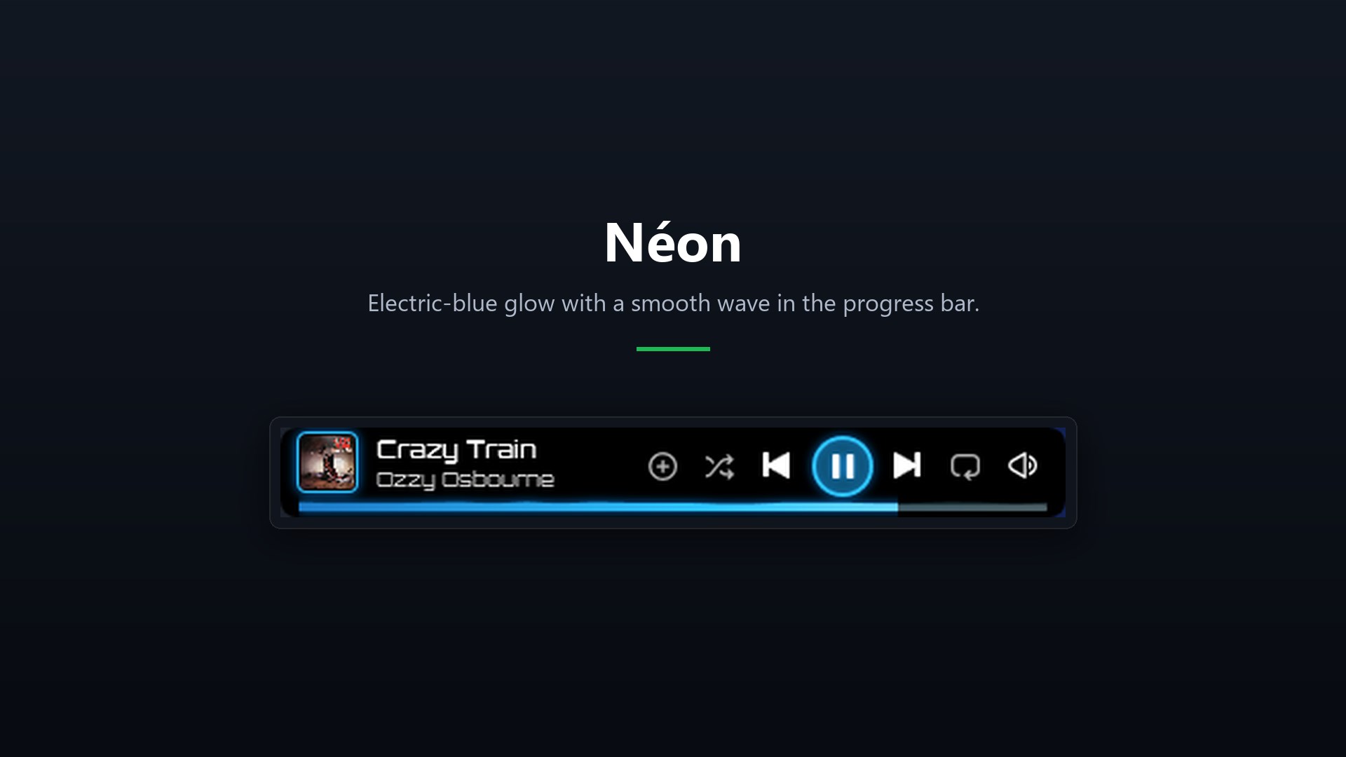Now Playing - Taskbar Widget screenshot
