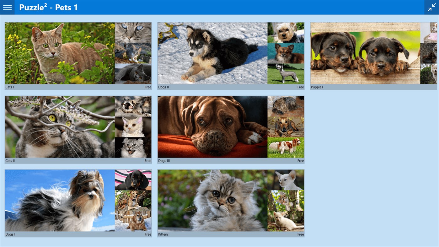 #1. Puzzle² - Pets 1 (Windows) 来自: fonaps.com